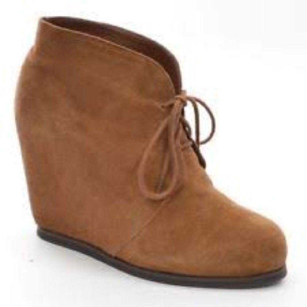 Dolce Vita lace up hidden wedge booties